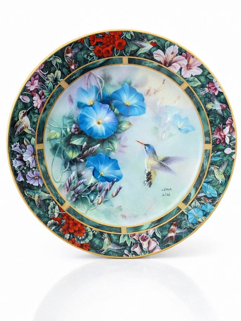 Lena Liu “The Violet-Crowned Hummingbird” Collector Plate – #16151E